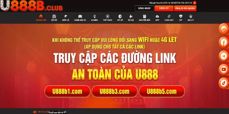 Giao diện trang chủ và các tựa game đặc sắc